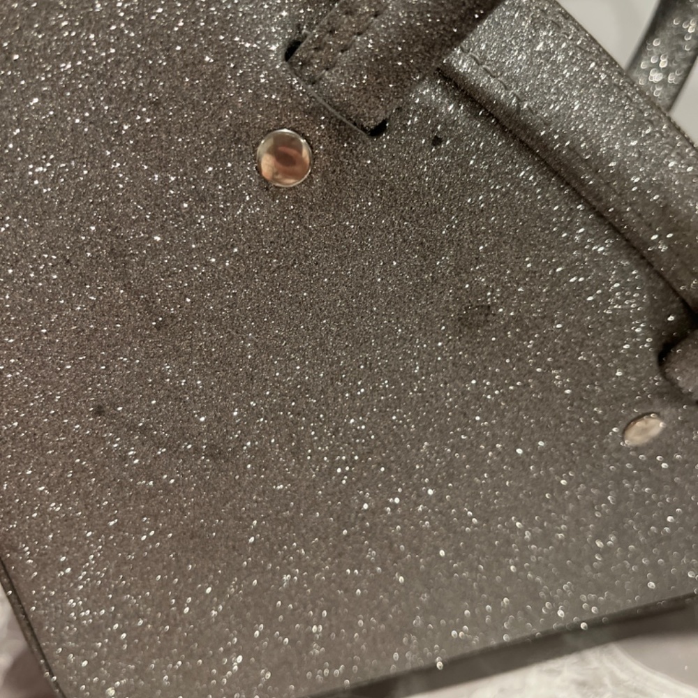 Balenciaga glitter silver triangle crossbody bag - Picture 10 of 10